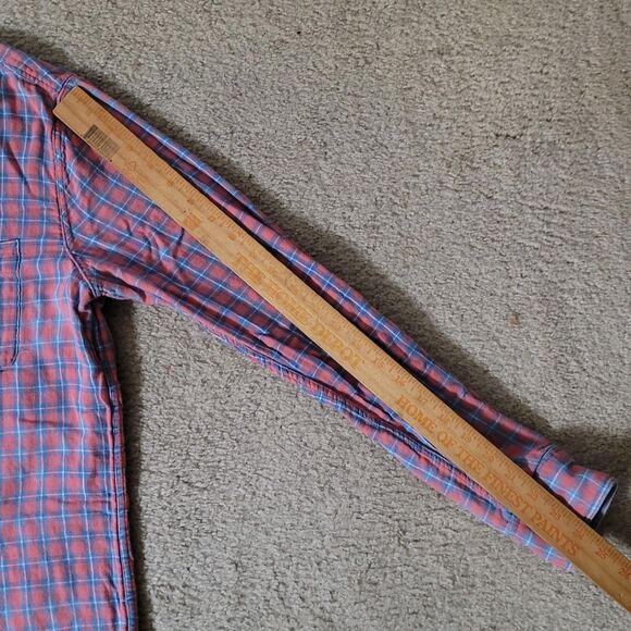Faherty Shirt Mens S Plaid Reversible Flannel LS Button Up Preppy Hiking Camping - Picture 12 of 16